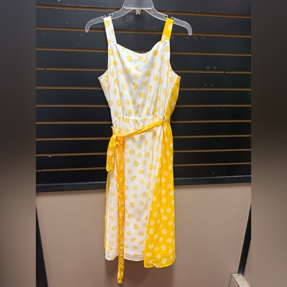 Ann Taylor Yellow Polka Dot Sleeveless Wrap Sundress NWT - Picture 5 of 5